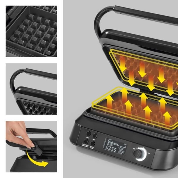 N8werk Waffle Maker - N8WERK Premium Waffeleisen i Midnig