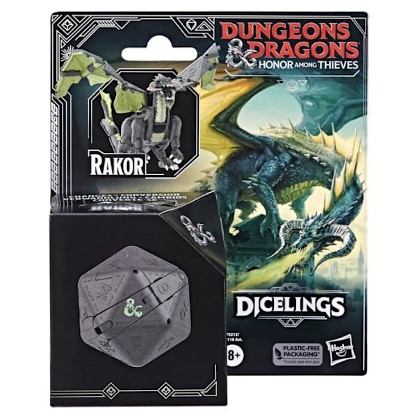 Samlarfigur - HASBRO - Black Rakor - KONVERTIBELT TÄRNINGSMONSTER - Dungeons & Dragons Thieves' Honor Flerfärgad