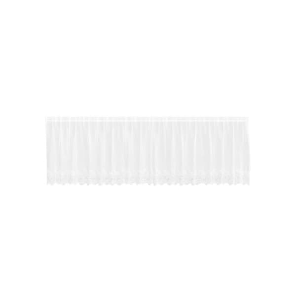 Spetsgardin - vidaXL - 80x500 cm - Vit - Polyester - Ljusfiltrerande - Flexibel installation Vit