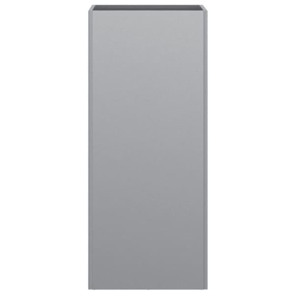 Jardinière - VIDAXL - 32x27,5x75 cm - Galvaniserad stål - Silverfärgad -rektangulär silver-