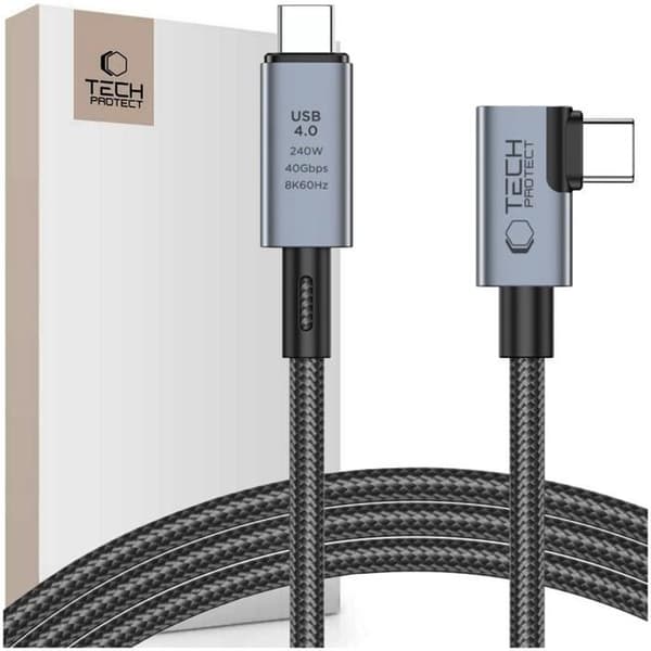 USB-C-kabel - Ultraboost Max Tech-Protect - 8K - 40 Gbit/s - 150 cm - PD240W