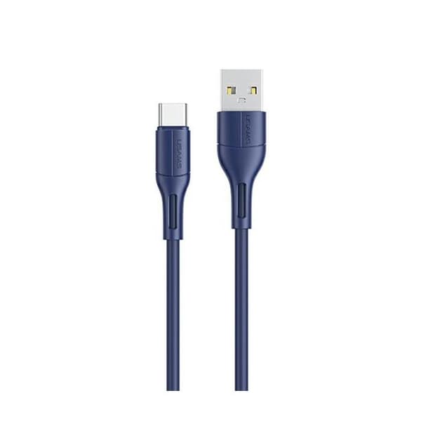 USB-C-kabel USAMS 1 m, snabb laddning, blå