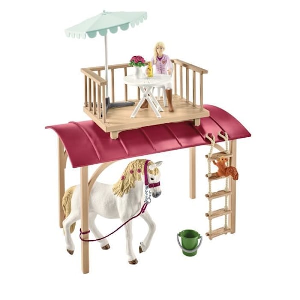 Husvagnshemliga möten, schleich box set med 1 schleich häst ingår, figurbox set för barn från 5 år - schleich Flerfärgad