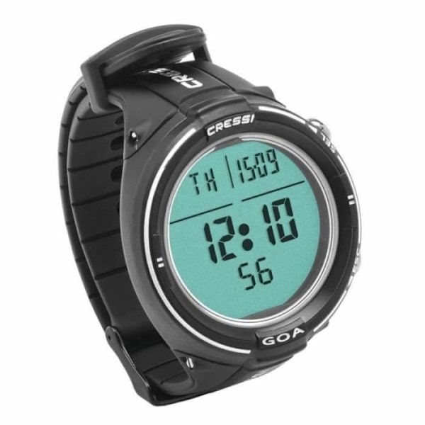 Cressi Sub S.p.A. Goa Unisex dykdator och klocka för vuxna, svart-vit, en storlek - KS820053