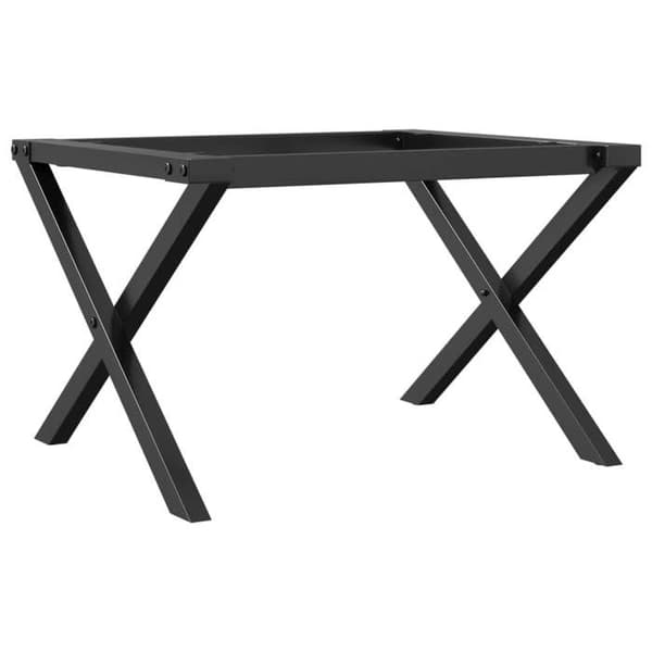 vidaXL Låg Bordsben X-ram, Sidobordsben, Slutbord Ben för Heminredning, 357894