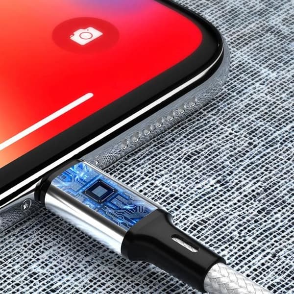 Micro USB-kabel Wozinsky 2,4 A för telefoner 1 m med snabbladdningsfunktion Svart