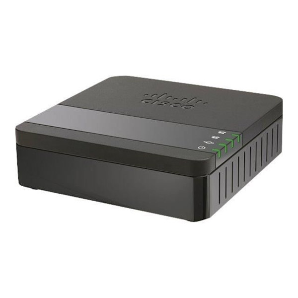 VoIP-telefonadapter - Cisco - ATA 191 - 100Mb LAN - Väggmontering - Svart