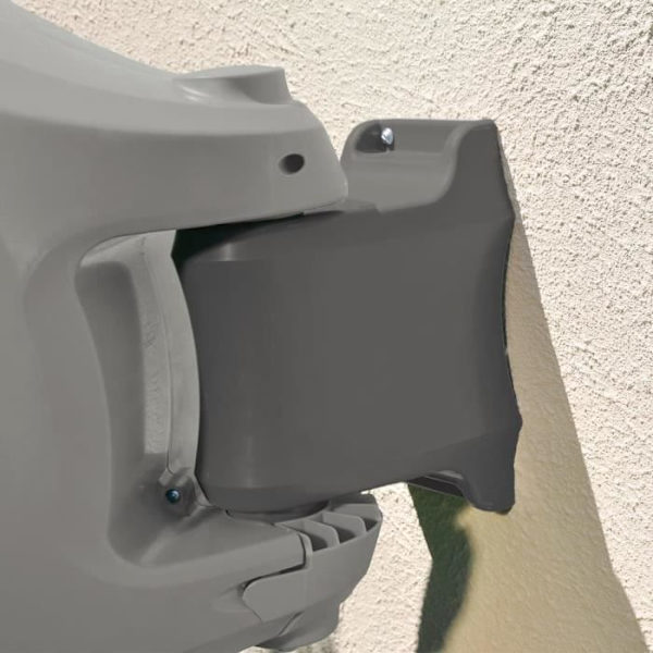 Automatisk väggdispenser 40m - HOZELOCK - väggmontering - barnsäkerhet - gul/grå Gul/Grå