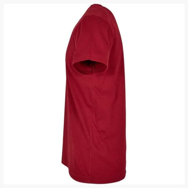 Bygg ditt varumärke Basic T-shirt med rund hals, Burgundy, Herr S - jag