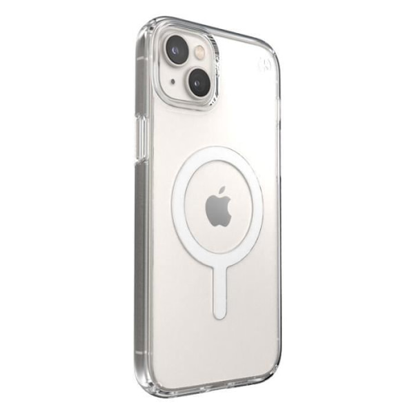 Speck Presidio Perfect-Clear + MagSafe - iPhone 14 Plus-fodral med MICROBAN-beläggning (Klar) -