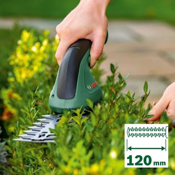 Sax - BOSCH - EasyShear 3.6V - Enkel och enkel skärning - Hög skärprecision Svart