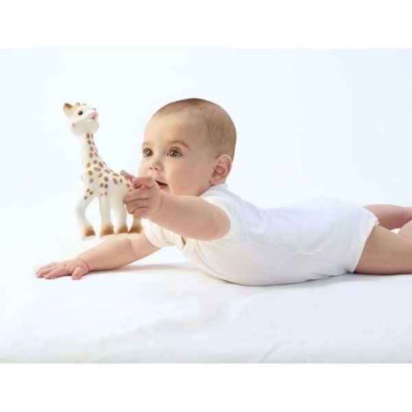 Box "Rädda girafferna" Sophie la girafe + Sophie la girafe nyckelring Beige
