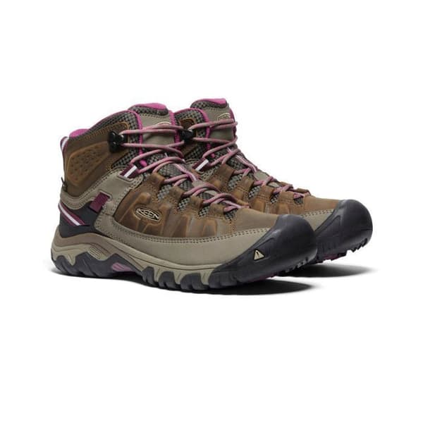 KEEN Targhee III Mid Booties för kvinnor - Brun - Medium skafthöjd - Läder - Snörning brun 35