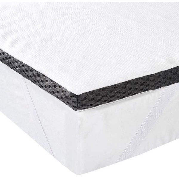Basics Bekväm Memory Foam-madrass med remmar, 4 cm - 140 x 200 cm - HK04140200M