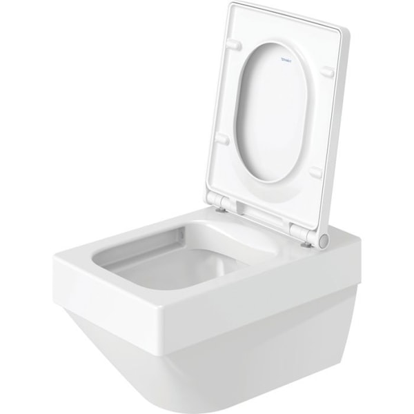 Toalettlock - Duravit - Vero Air - Duroplast - Montering ovanifrån - 378x469x49 mm Vit