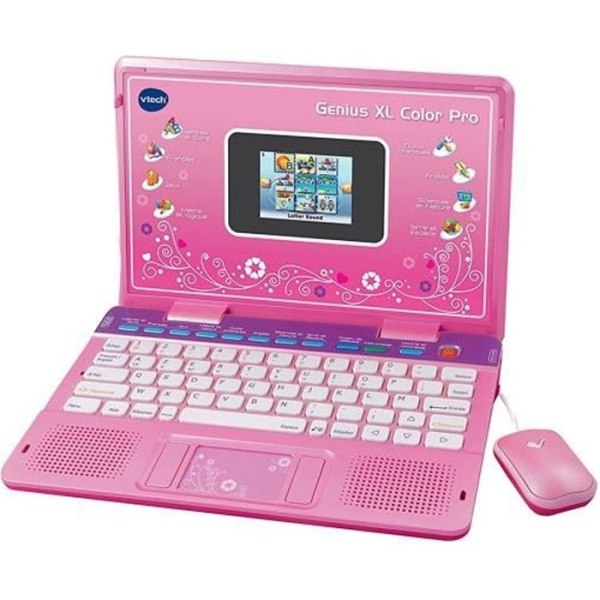 VTECH Genius XL Color Pro Tvåspråkig dator rosa - 6-11 år