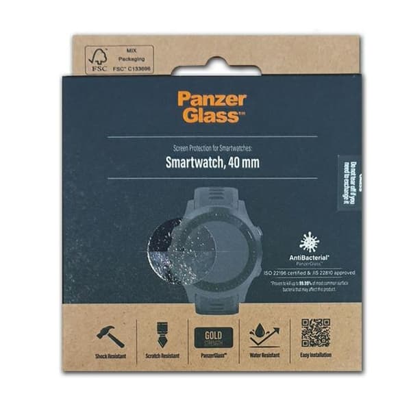 Härdat glas för SmartWatch 40 mm PanzerGlass Clear