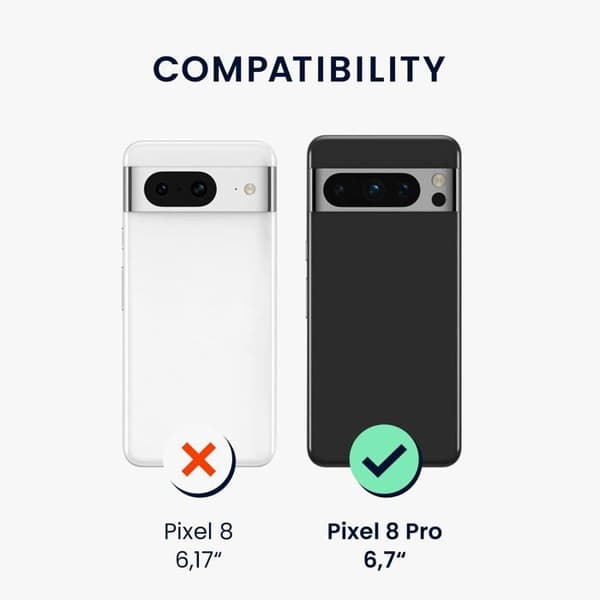 Mobilskal - KWMOBILE - Google Pixel 8 Pro - TPU & silikon - Stötsäker och halkfri - Heltäckande skydd