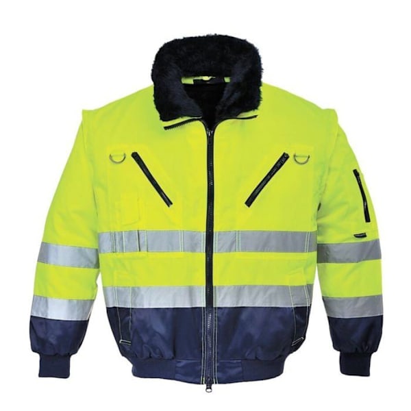 Blouson pilot 3 i 1 - Portwest - PJ50 - Hög synlighet - Gul/Blå - Blandat Gul/marinblå XL