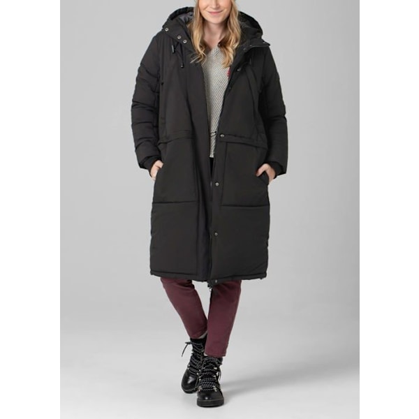 Tidszon Parka - 19-10026-01-1571 - Puffer Quilted Parka Dam Ultrasvart XS