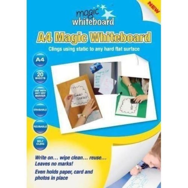 A4 white magic whiteboard-paket med 20-6819300