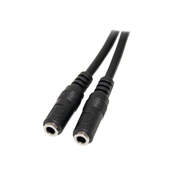 STARTECH Slim Stereo Splitter-kabel - 3,5 mm hane till 2 honor - 3,5 mm