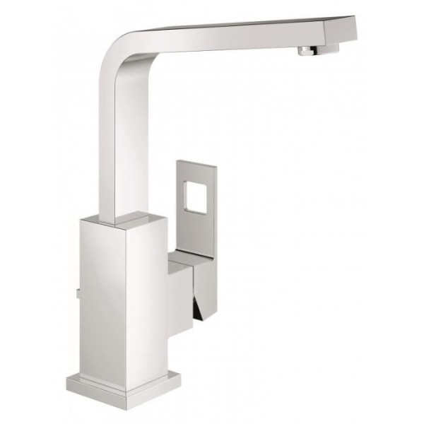 Tvättställsblandare - Eurocube - Modern kubisk design - Vit - Metall - Lätt att montera