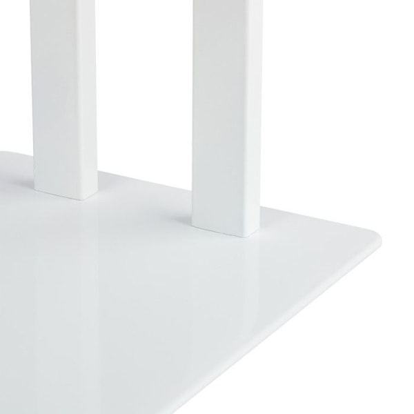 Relaxdays Fristående handduksställ, 2-bars handduksställ, U-form, 81 x 45 x 20 cm, vit Vit
