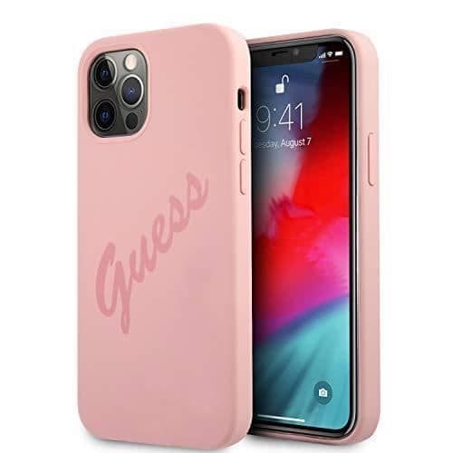 Guess hardcase Script Vintage skyddsfodral för GUHCP12LLSVSPI iPhone 12 Pro Max 6,7" Rosa