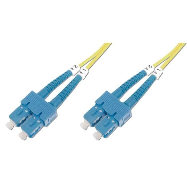 Fiberoptisk kabel Duplex 9/125 OS1 SC SC Gul 10 m