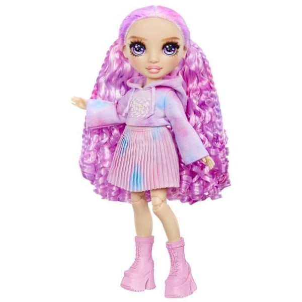 Rainbow High - Vattenfärg - 1 27 cm modedocka (violett) - 2 kläder och accessoarer att anpassa - Färga håret Flerfärgad