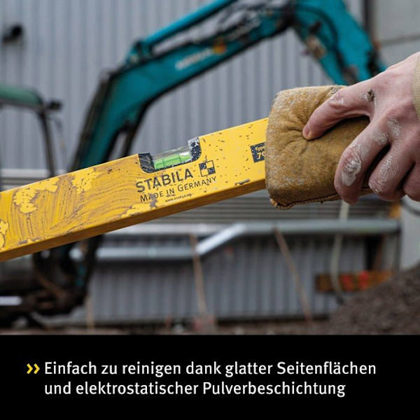 Vattenpass - Stabila - 2283 - 70 cm - 2 bubblor - Aluminium