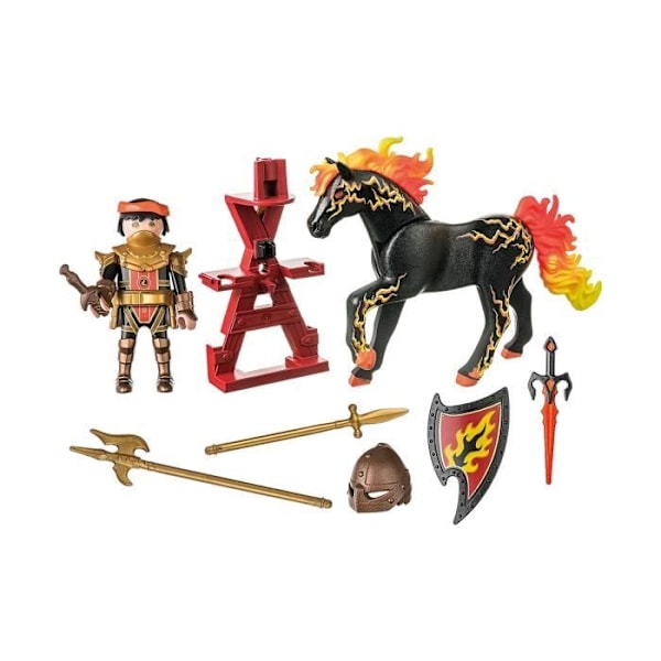 Playmobil 71213 Novelmore Knight Burnham Raider med eldhäst Flerfärgad