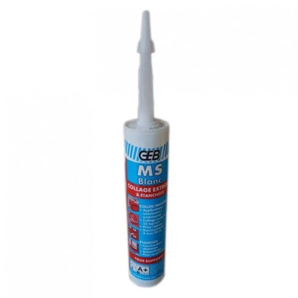 Colle-mastic - Geb - 892005 - Vit - 280ml - Snabbtorkande för extrema limningar Vit