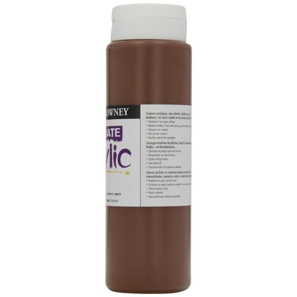 Flacon 500ml Akryl Färg Graduate Brändt Omber