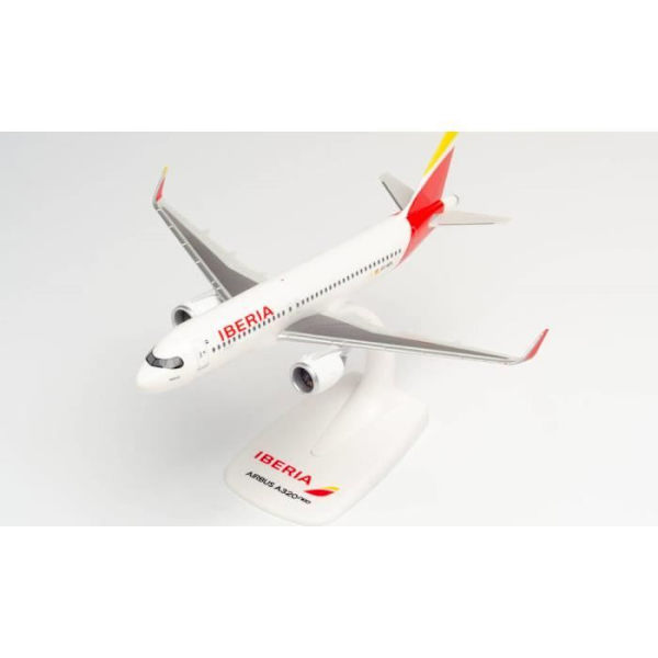 Färdigmålat kit - Airbus A320 IBERIA - BARAJAS - SNAP-ON MODELL 1/200 Herpa