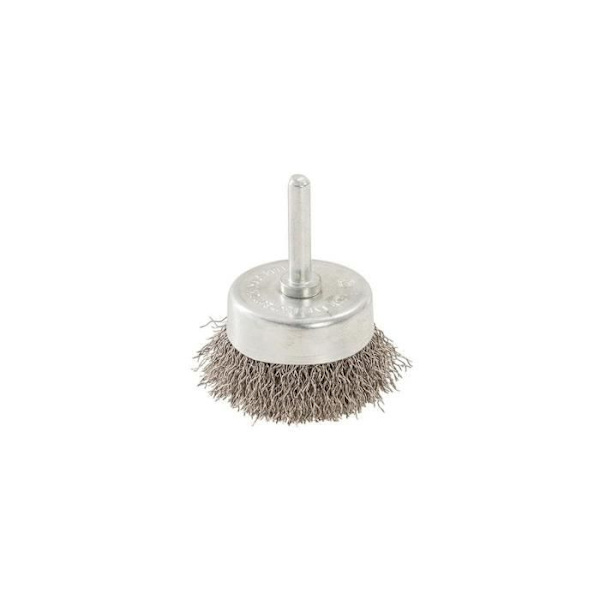 Rostfri ståltrådskoppborste D. 75 mm på stång