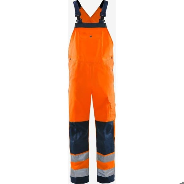 Högsynlighetsbyxor klass 2 Fristads 1001 TH orange hög synlighet/marinblå M