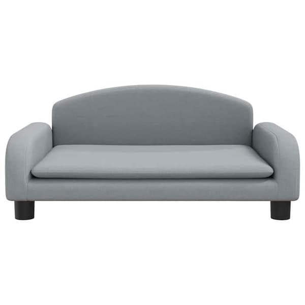 vidaXL Soffa för barn ljusgrå 70x45x30 cm tyg 3196358