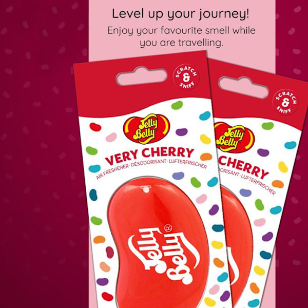 Luftrenare - Jelly Baby - 15210 - Doft Körsbär - 3D Form - För bil Mycket Cherry