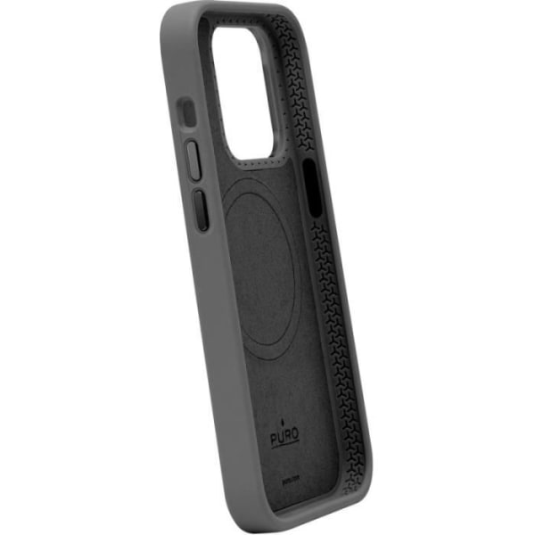 MagSafe Puro iPhone 15 Plus Silikonfodral Svart