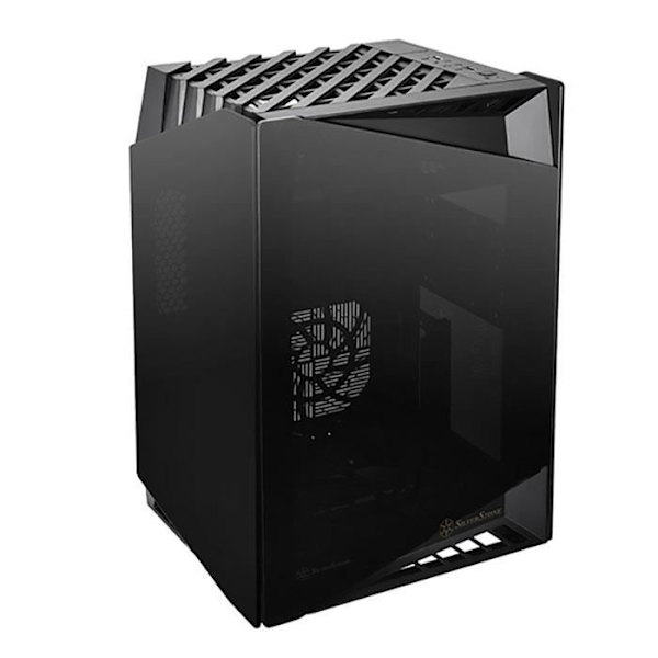 PC-chassi - SilverStone - Lucid LD03 - Mini-torn - Härdat glas - Svart