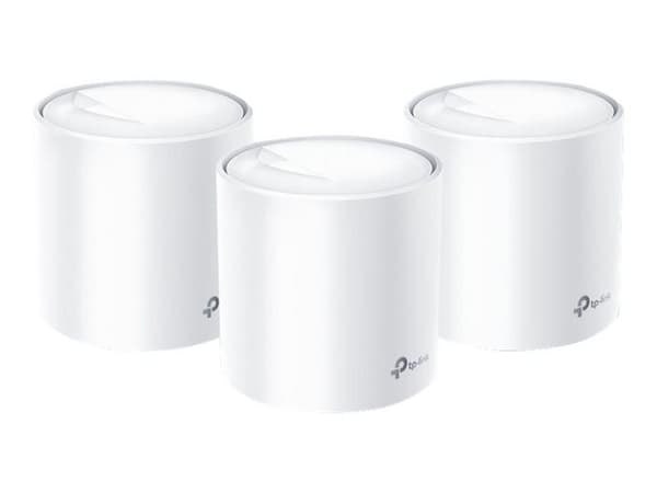WiFi 6 Mesh-system - TP-Link - Deco X60 (3-Pack) - AX5400 Mbps - Täckning 660 - Enkel installation