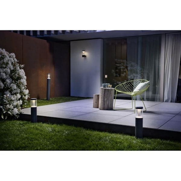 ENDURA STYLE LANTERN MODERN Vägglampa utomhus 12w = 610lm - grå Mörkgrå
