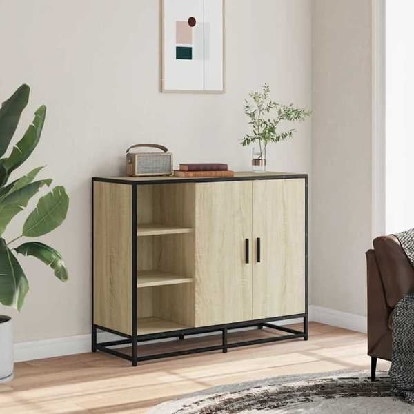 vidaXL Buffé eksonoma 92x35x76 cm ingenjörsträ 849020