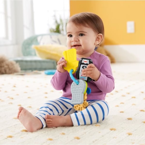 Elektronisk utvecklingsleksak - FISHER PRICE - Mina första nycklar - Gul - Blandad - Från 6 månader Gul