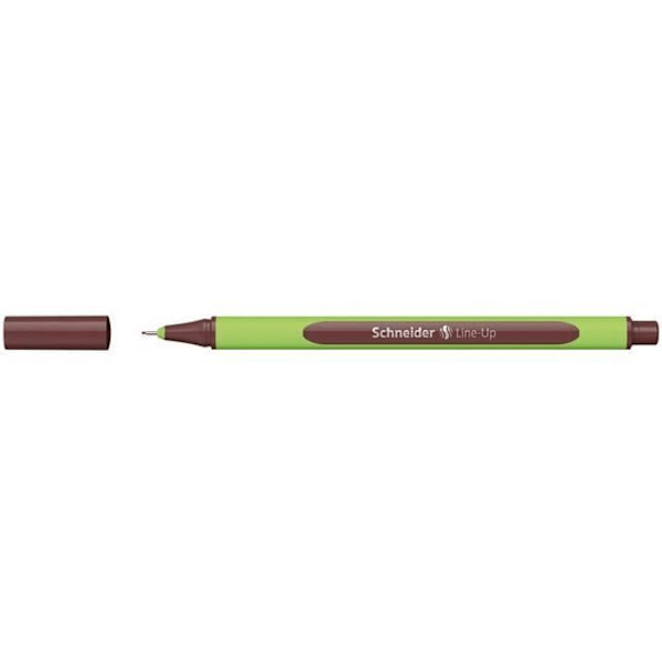 Fineliner - Schneider - Line-Up - 0,4 mm - 16 cm - Grön äpple/brun gummi
