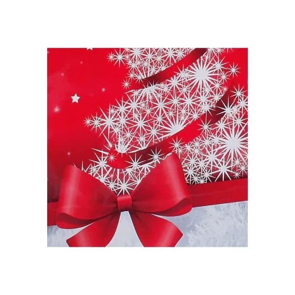 Sigel Christmas small - Presentpåse - 17 cm x 9 cm x 23 cm - gnistrande träd