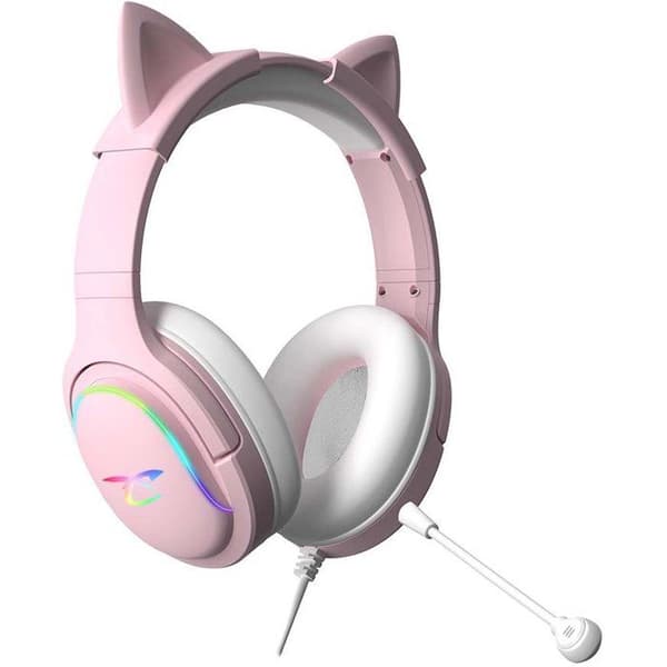 Gaming headset - SUBSONIC - Spectra LED Rosa - Högtalare 50 mm - Dynamiska RGB LED - Multi-plattformar