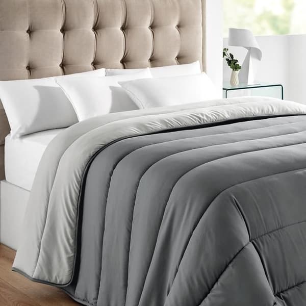 Kudde - PIKOLIN HOME - Höst/Vinter - 300 g/m² - 140x200 cm - Syntetfiber Grå